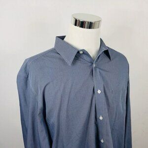 UNTUCKit 3XL Casual Button Front Shirt Blue Plaid 100% Cotton Wrinkle Free